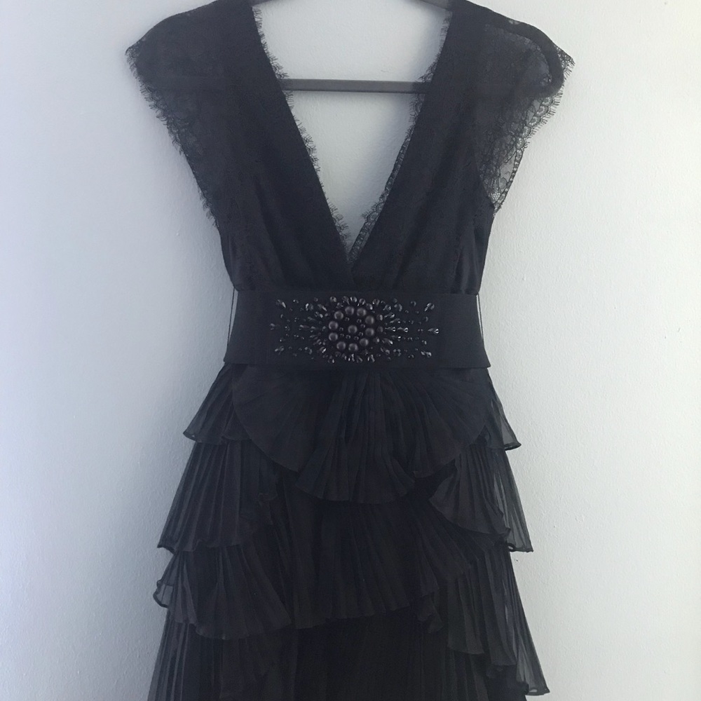 Black BCBG MAXAZRIA Dress Size 0 - Picture 2 of 8